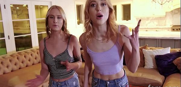  Teen Sisters Blackmailed By Desperate Brother- Chloe Cherry, Gwen Viscious